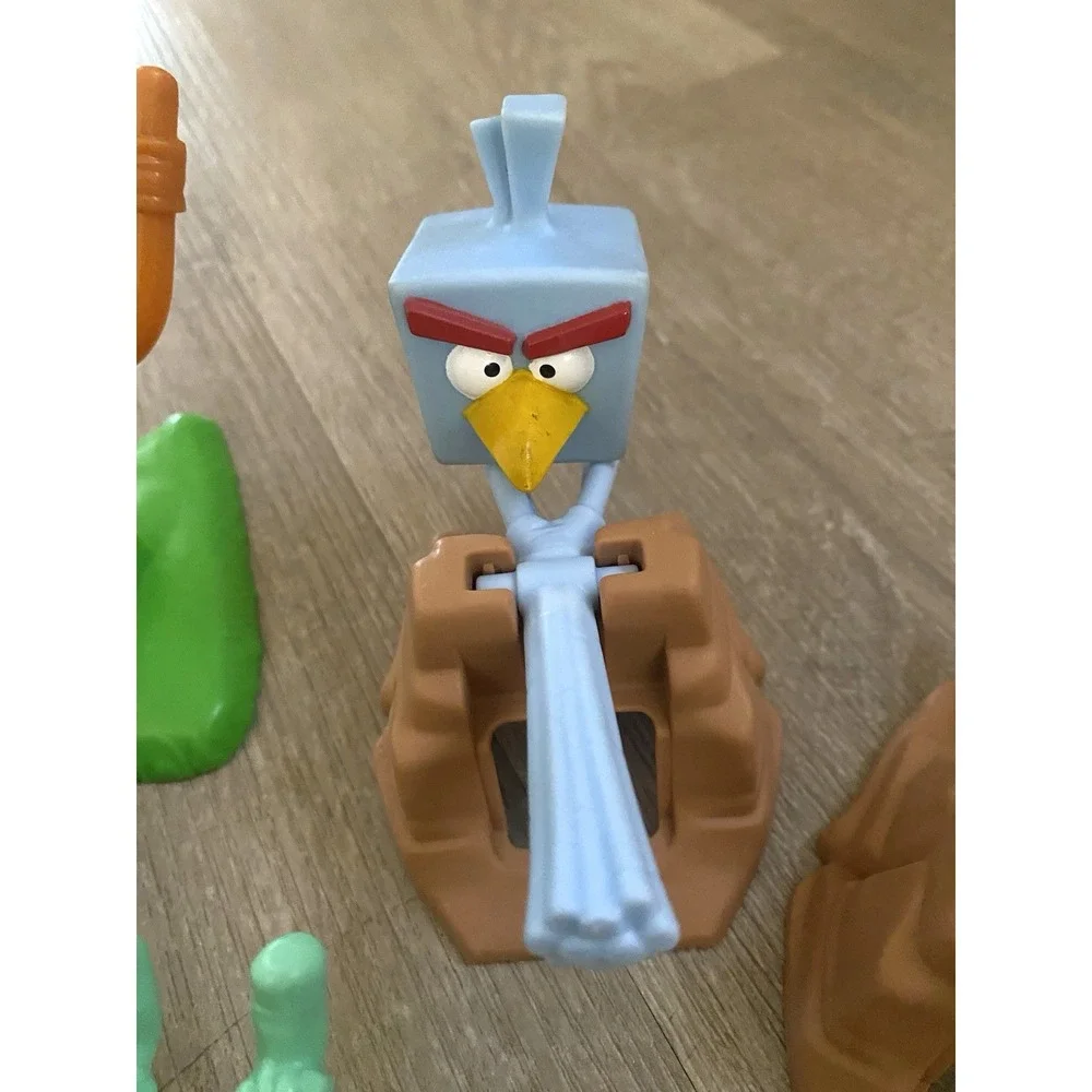 ANGRY BIRDS Launch‎ Playset Replacement Knock Wood Building Pigs Toy Fling Set